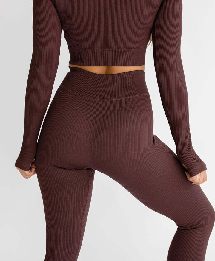 Astoria Seamless Ribbed Series Legging - Java