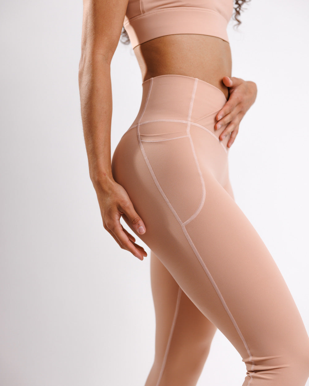 Astoria Luxe Power Legging - Rose Quartz