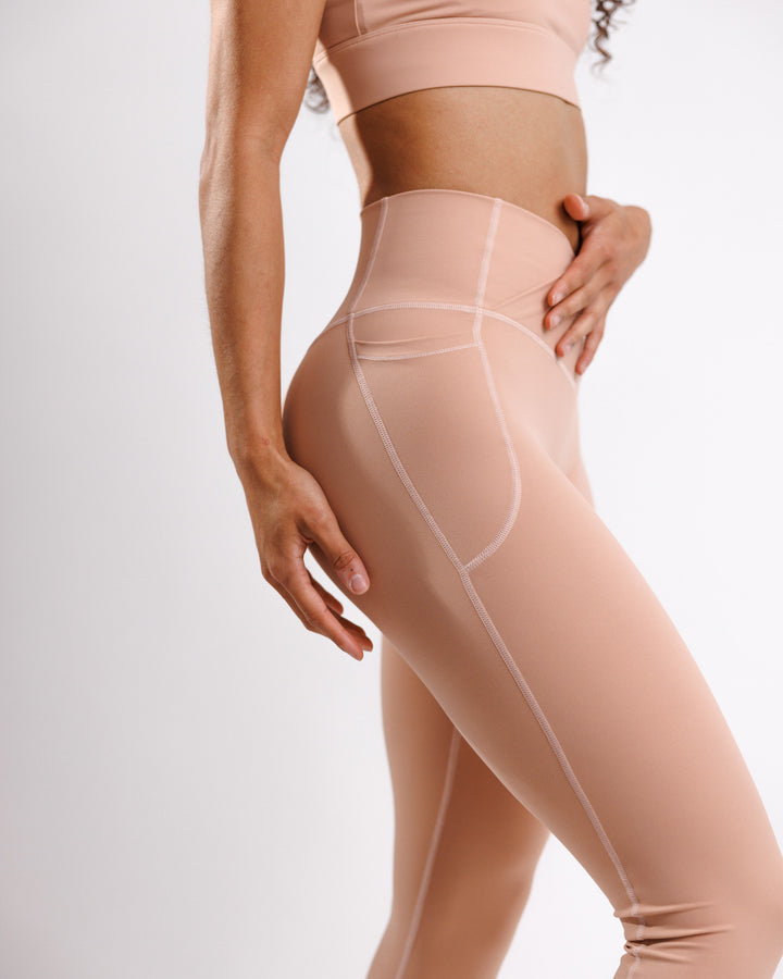 Astoria Luxe Power Legging - Rose Quartz