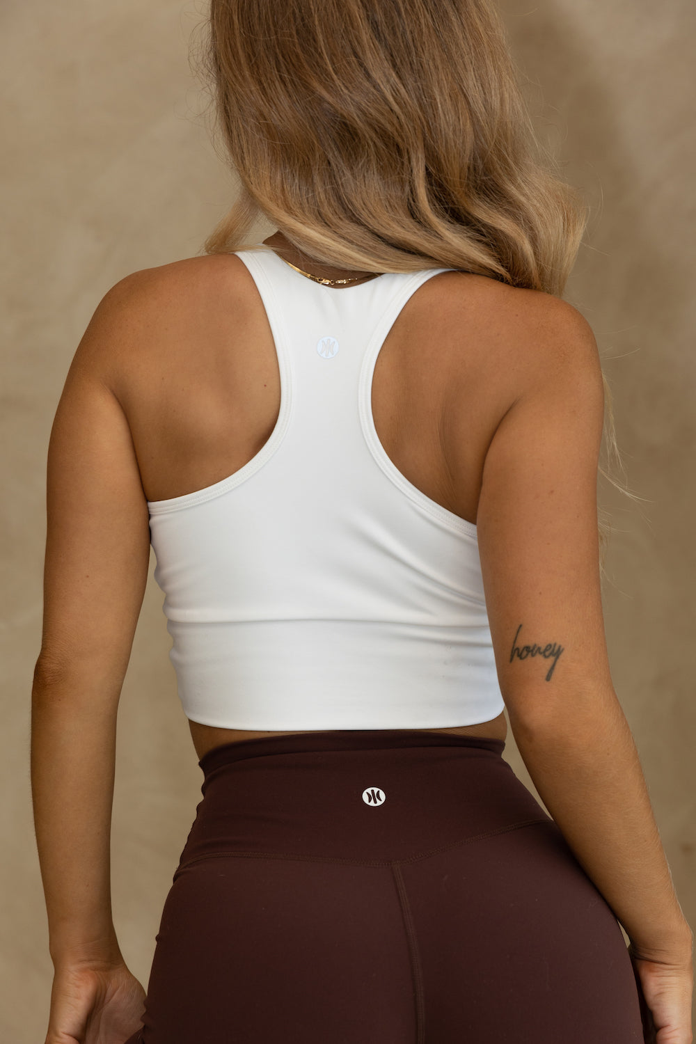 Astoria Live Luxe Front Crossed Crop - White