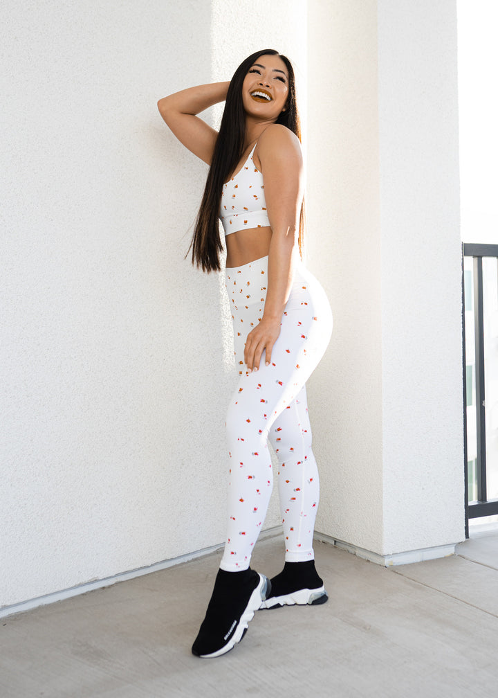 Astoria Luxe Blossom Full Length Legging - Rose